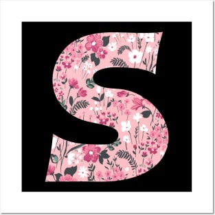 Floral Letter s Posters and Art